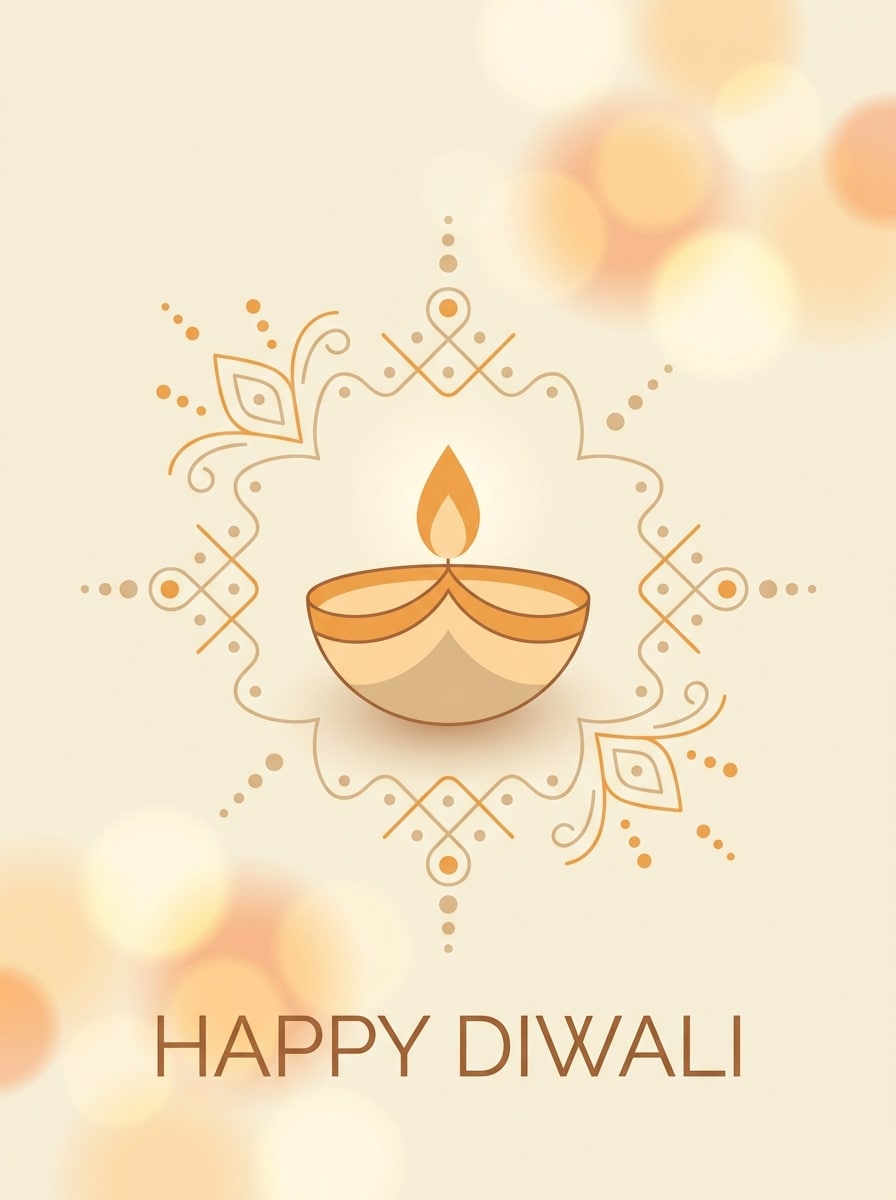 Minimal Modern Diwali Poster
