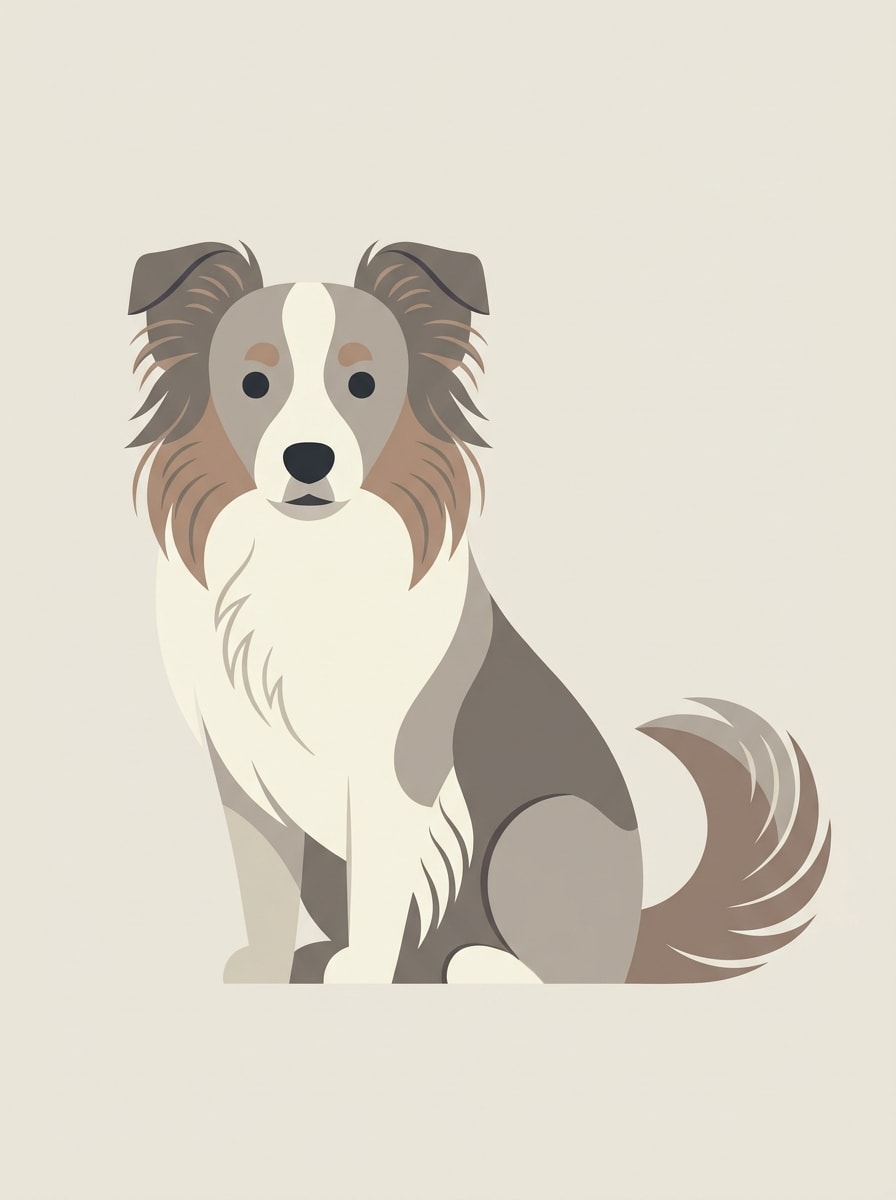 Minimal Modern Pet Illustration