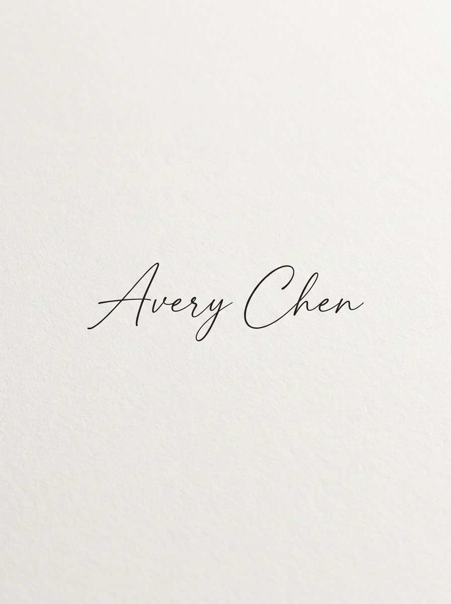 Minimal Script Signature Logo