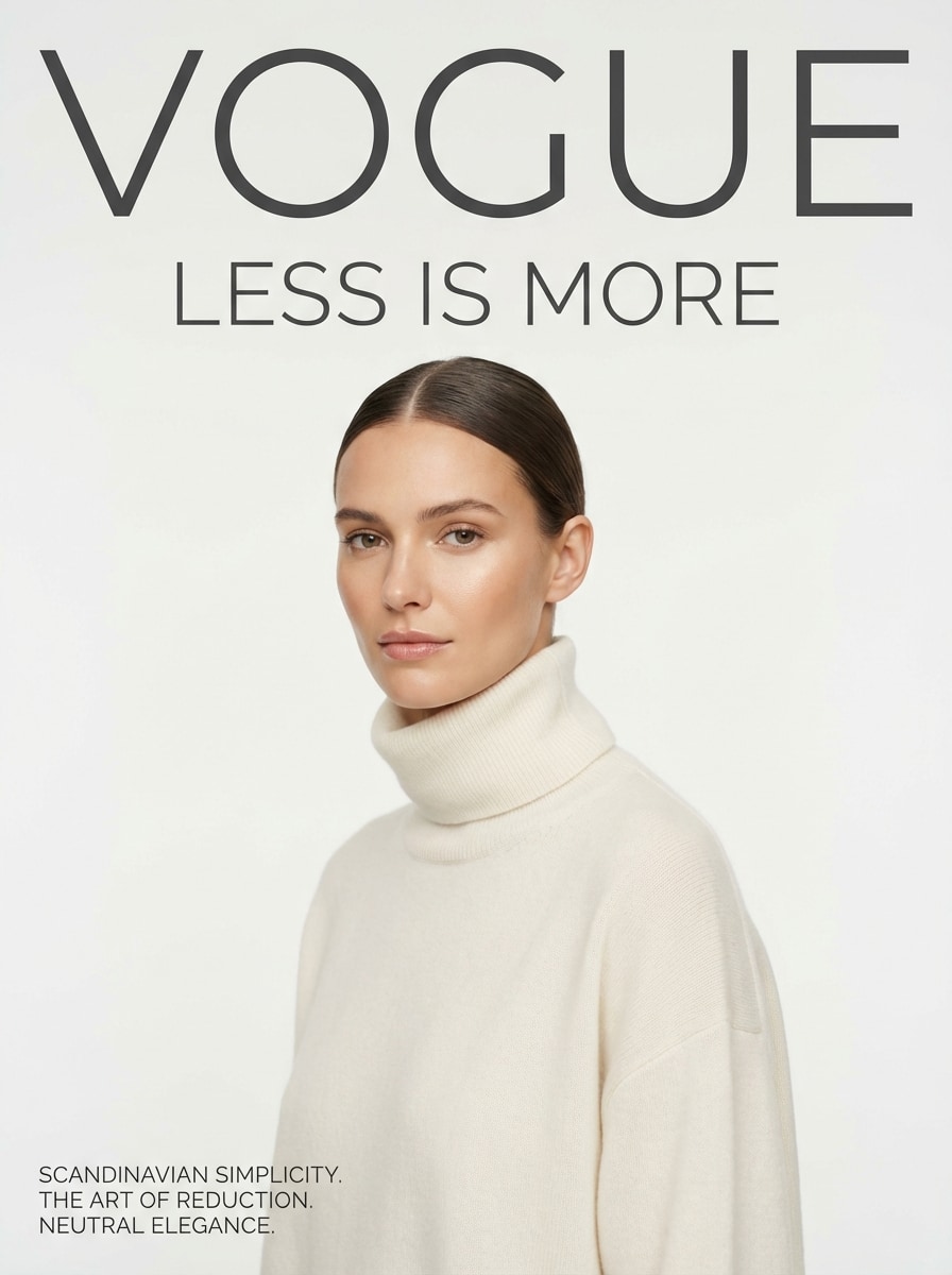 Minimalist Chic Vogue Cover