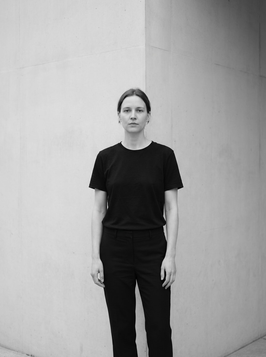 Minimalist monochrome outfit