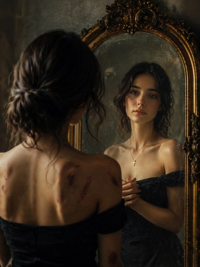 Fine Art Photography mirror contrast prompt