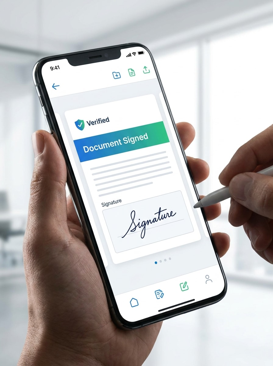 Mobile eSign App Concept