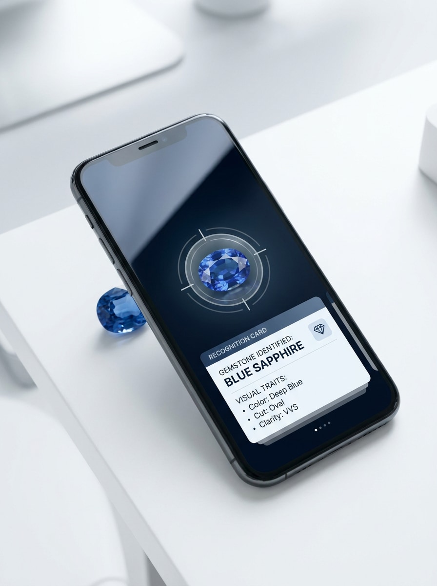 Crystal and Gem Scanner Mobile Mockup