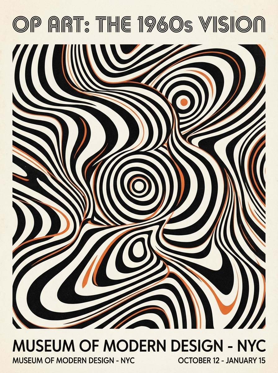 Retro Mod Poster Illusion