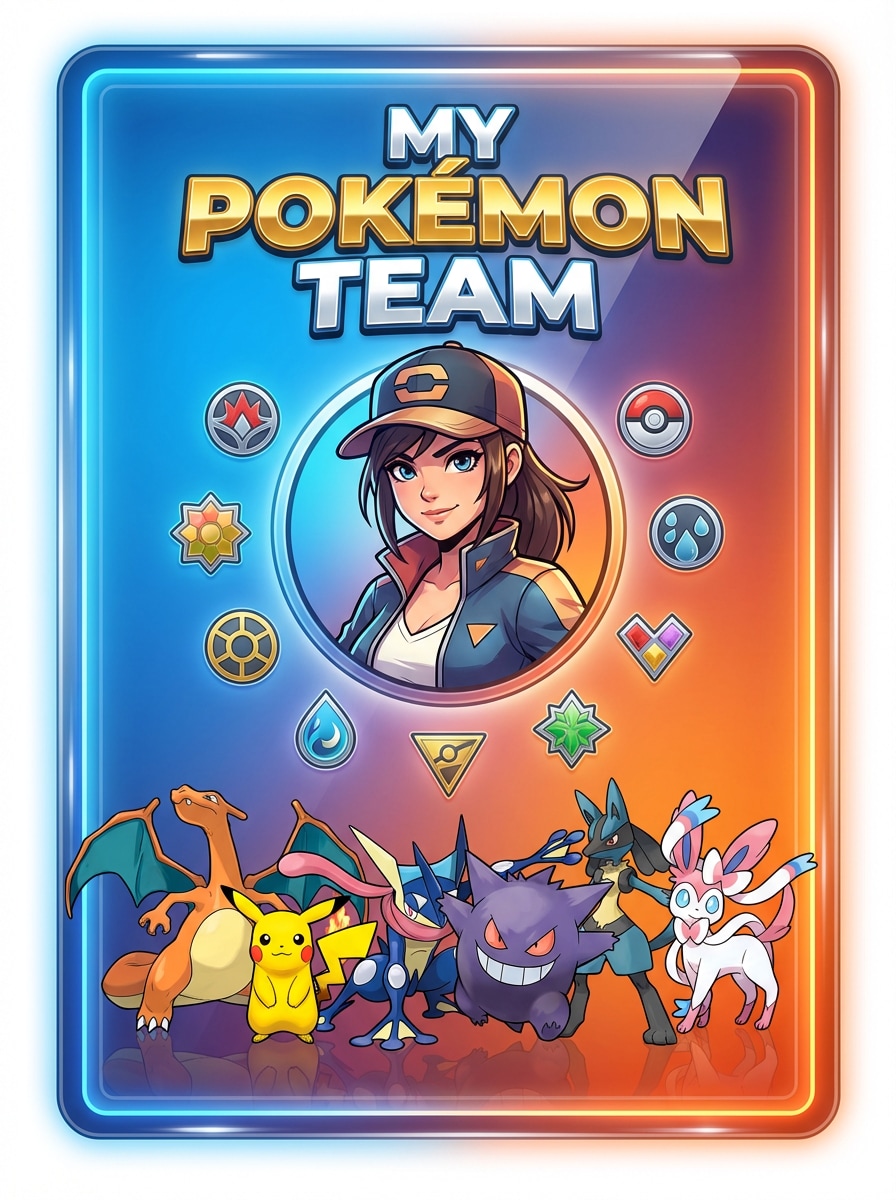 Modern Anime Trainer Card