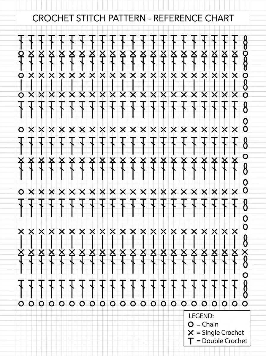Modern Crochet Symbol Pattern