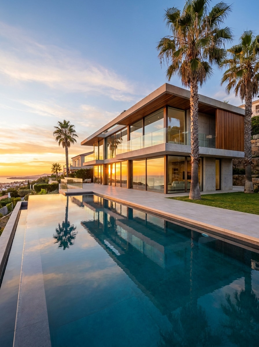 Modern Glass Mansion