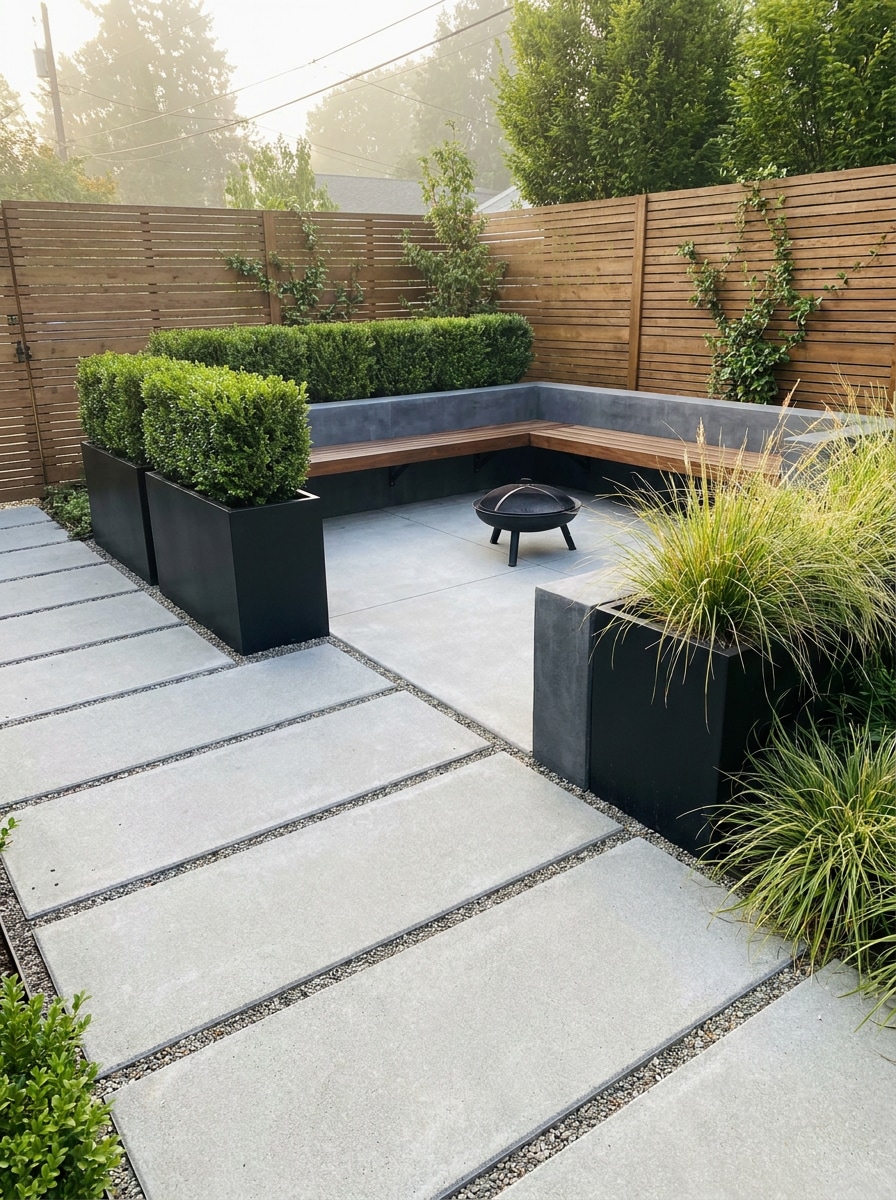 Modern Minimalist Backyard