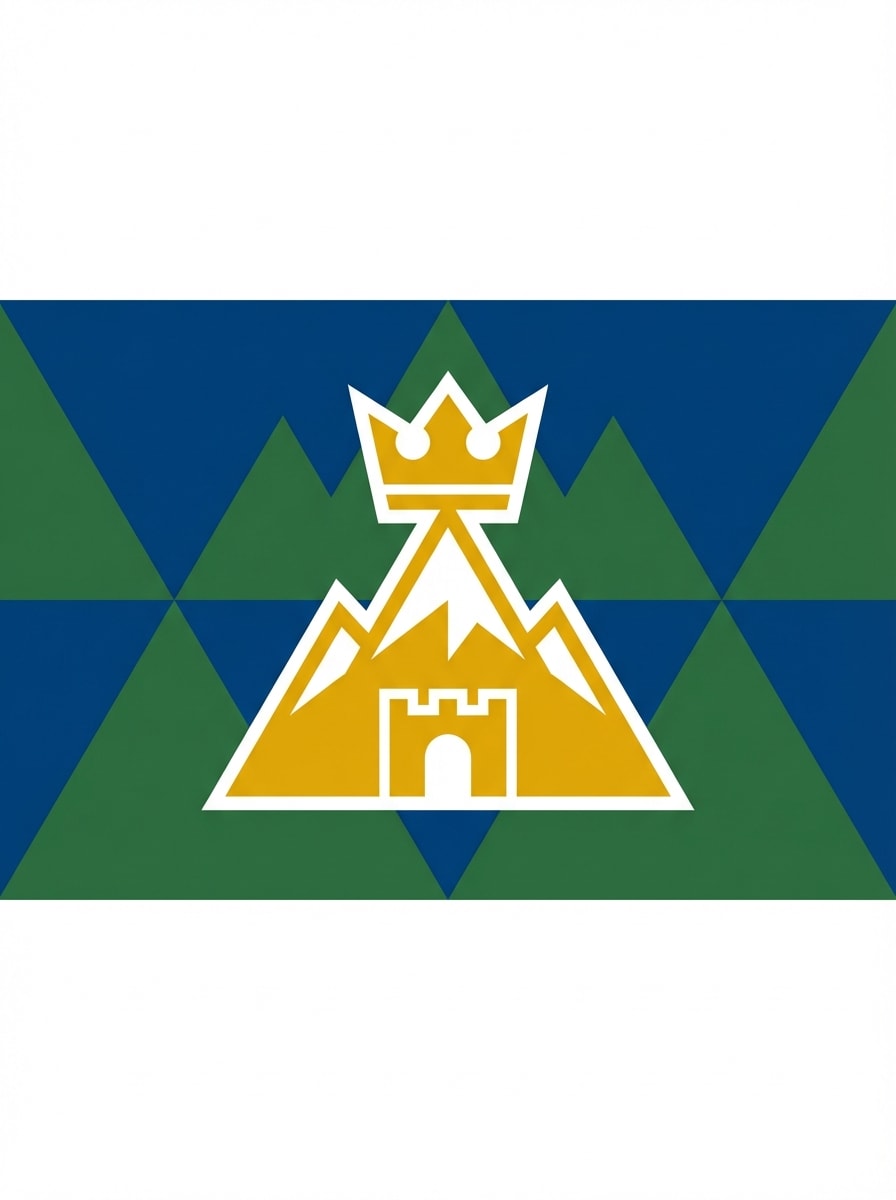 Modern Minimalist Vector Flag