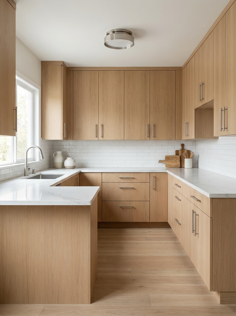 Modern White Oak Kitchen