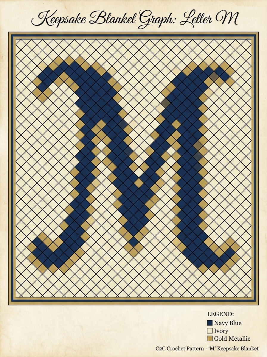 Monogram C2C Blanket