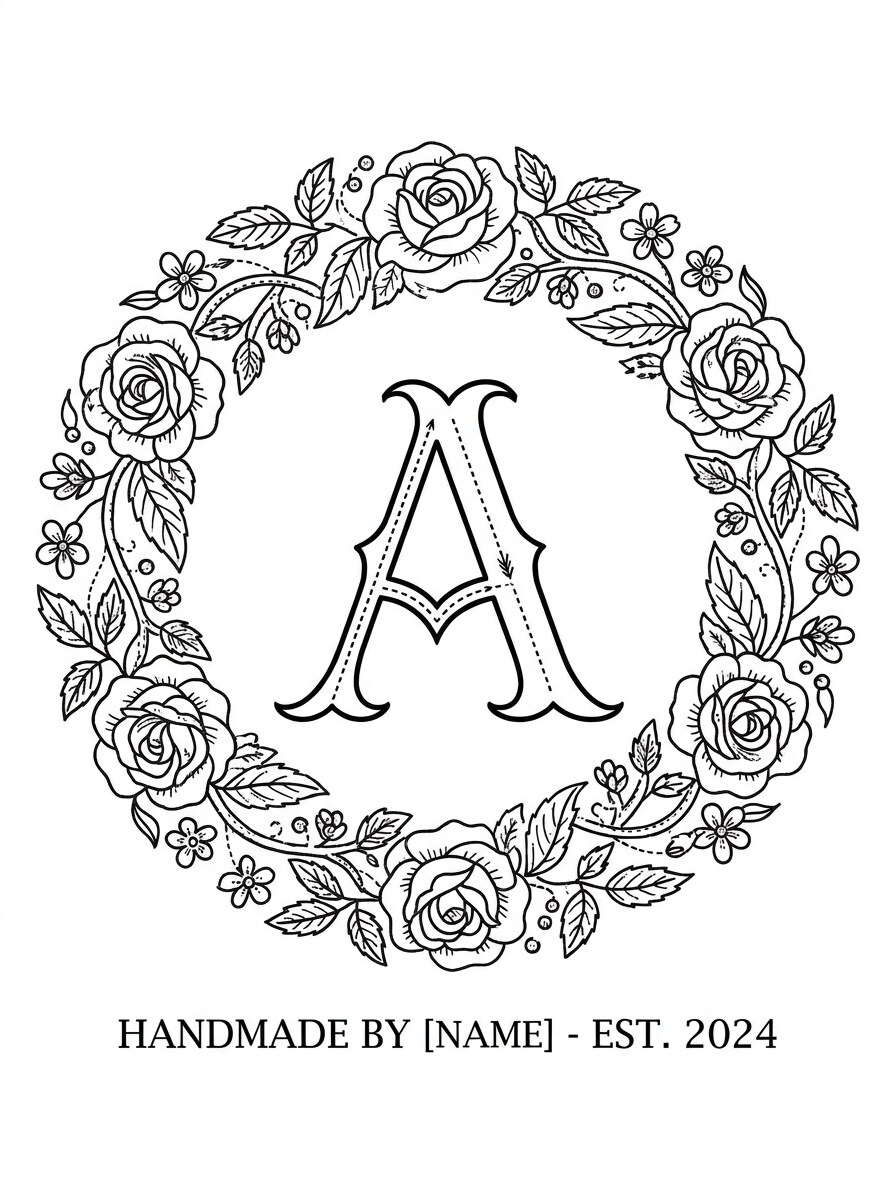 Monogram Hoop Design
