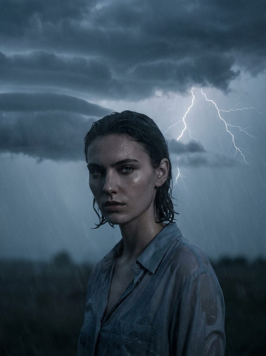Moody Lightning Portrait