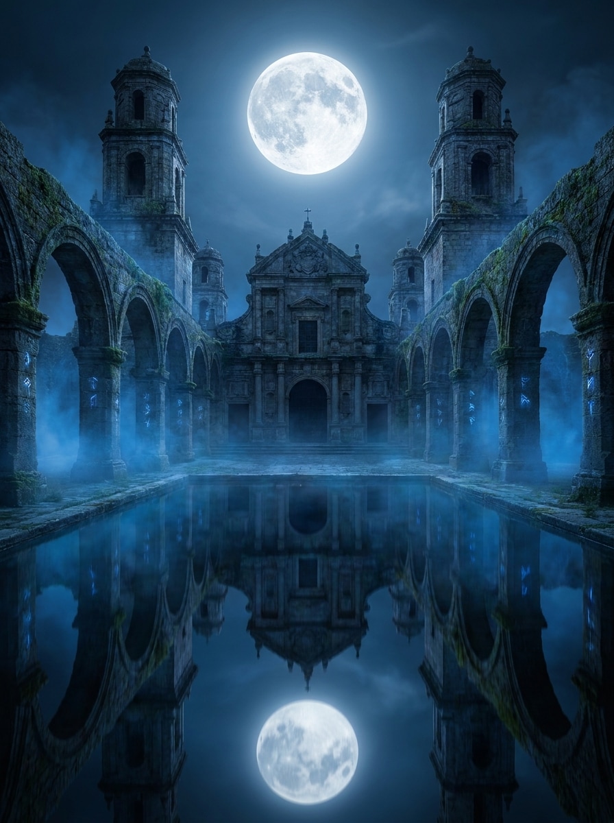 Moonlit Mystic Temple