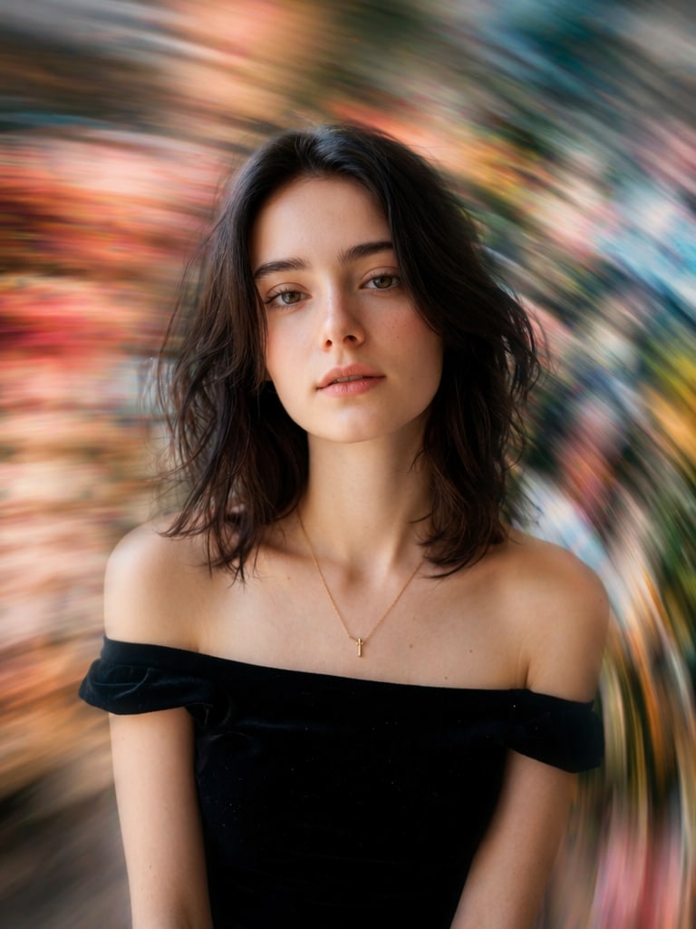 AI blur effect portrait prompt