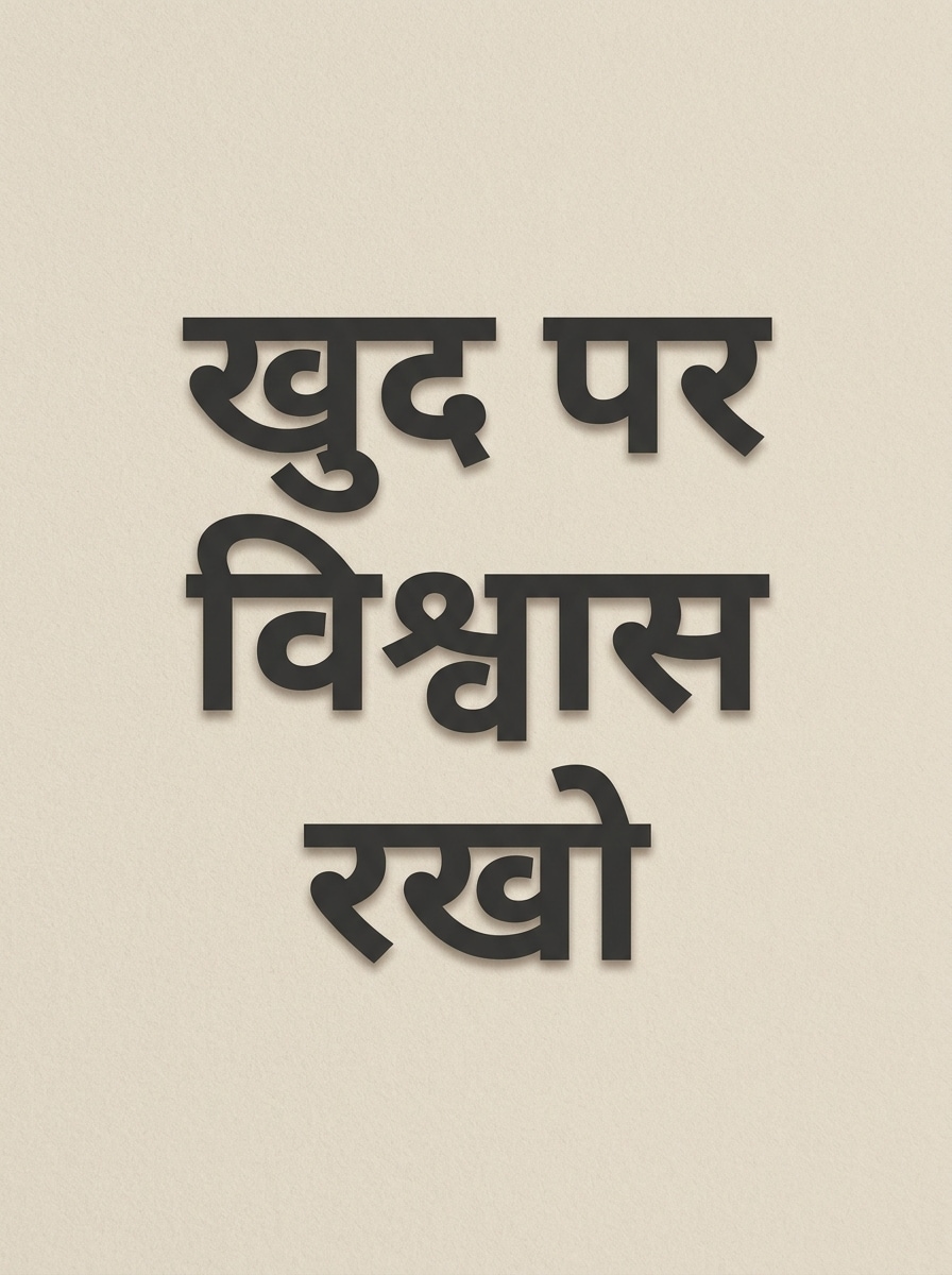 Motivational Hindi Quote Poster