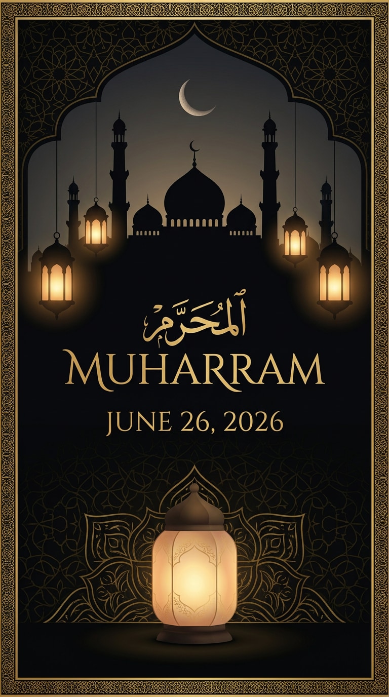 Muharram AI Prompt Islamic Poster