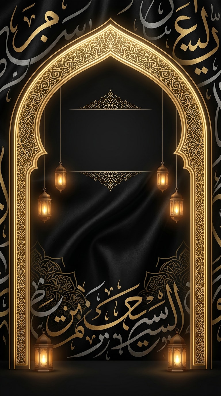 Arabic Calligraphy Muharram Background