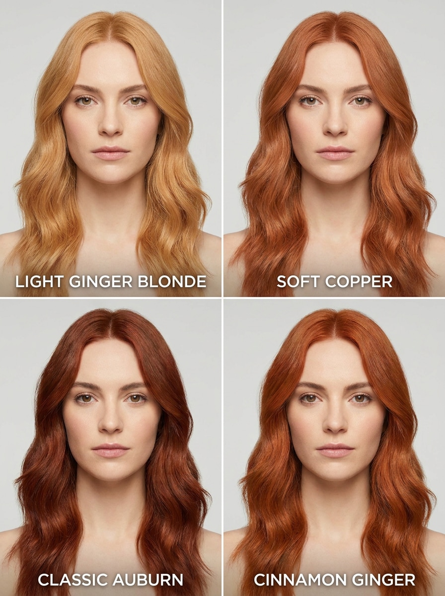 Multi-Shade Ginger Comparison