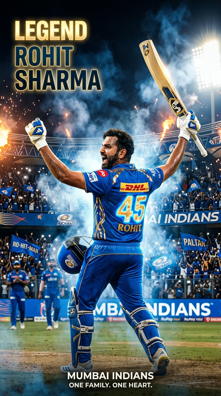 Mumbai Indians Legendary Player Poster