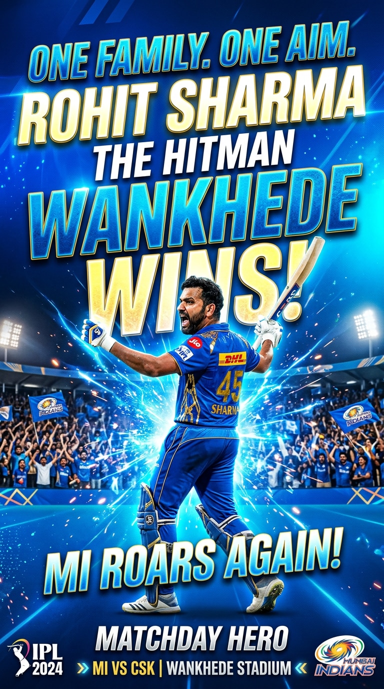 Mumbai Indians Instagram Poster