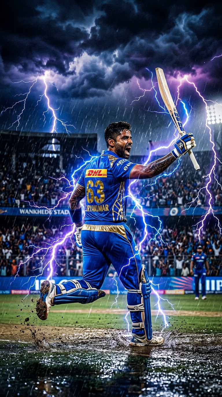 Mumbai Indians Lightning Poster