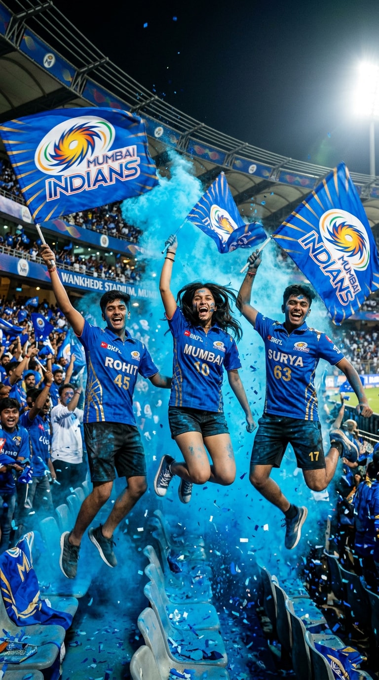 Mumbai Indians Energy Fan Poster
