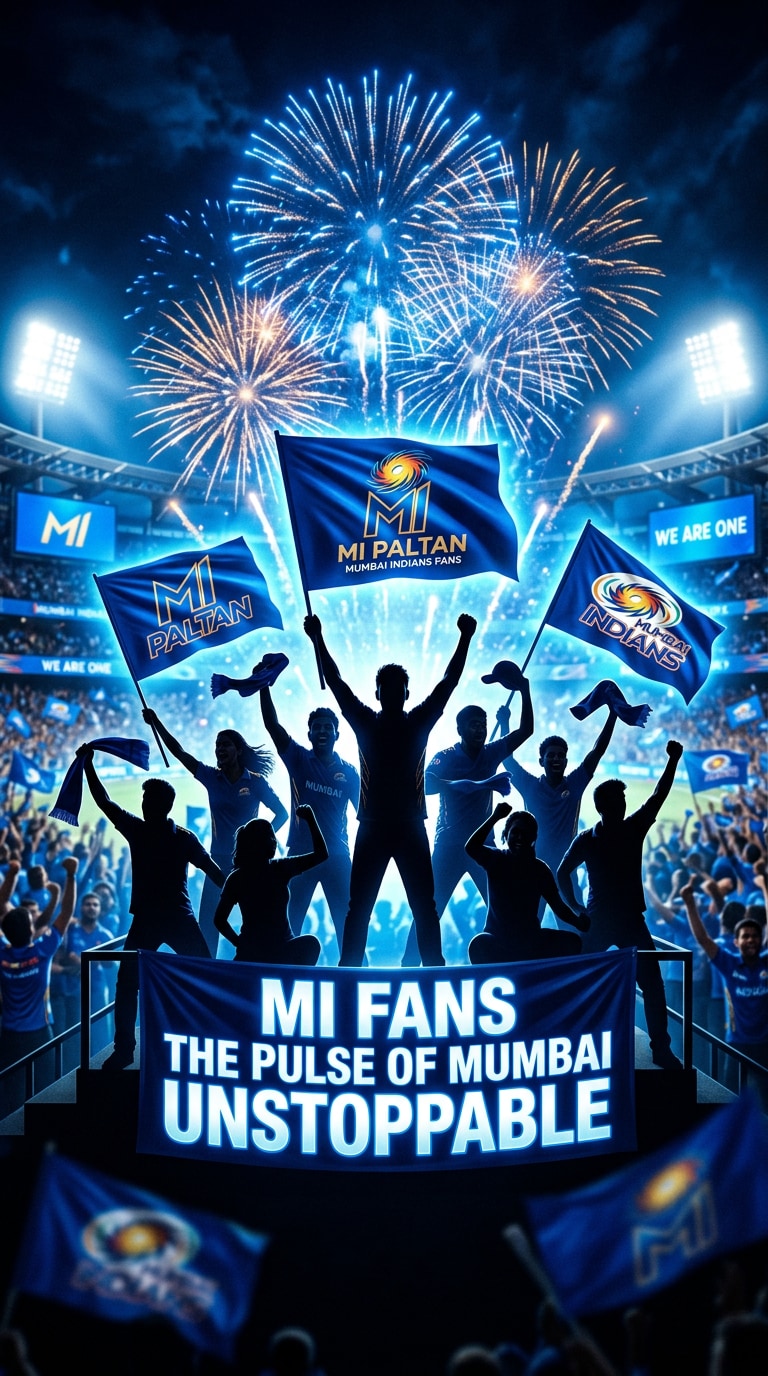 Mumbai Indians Fan Banner