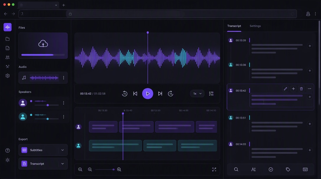 Add Your Audio or Video for Muse Voice Transcribe
