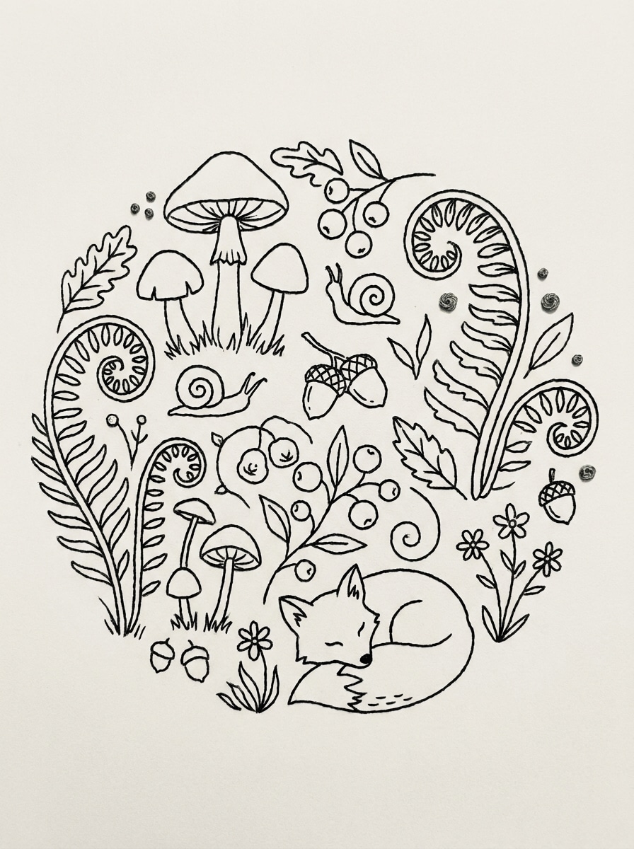 Mushroom Cottagecore Pattern