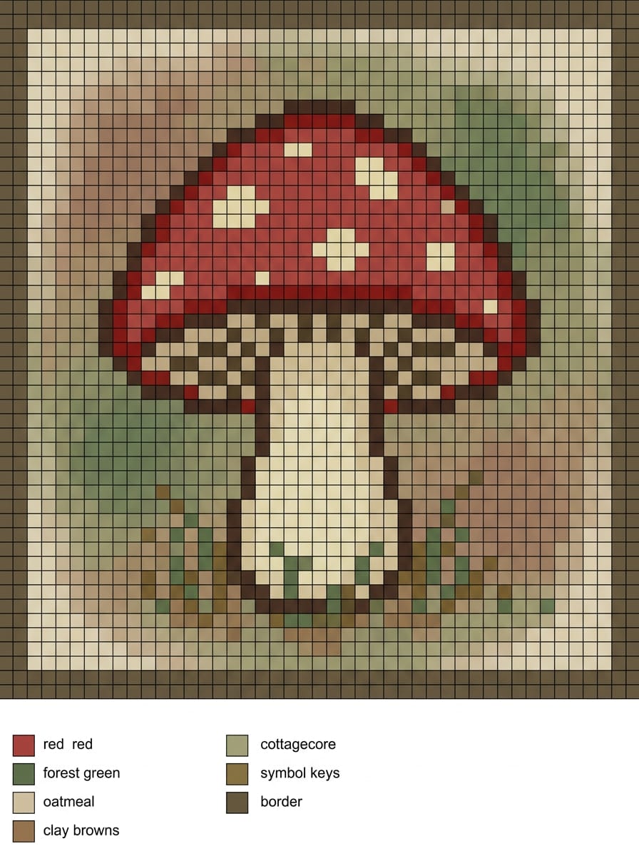 Mushroom Cottagecore Panel
