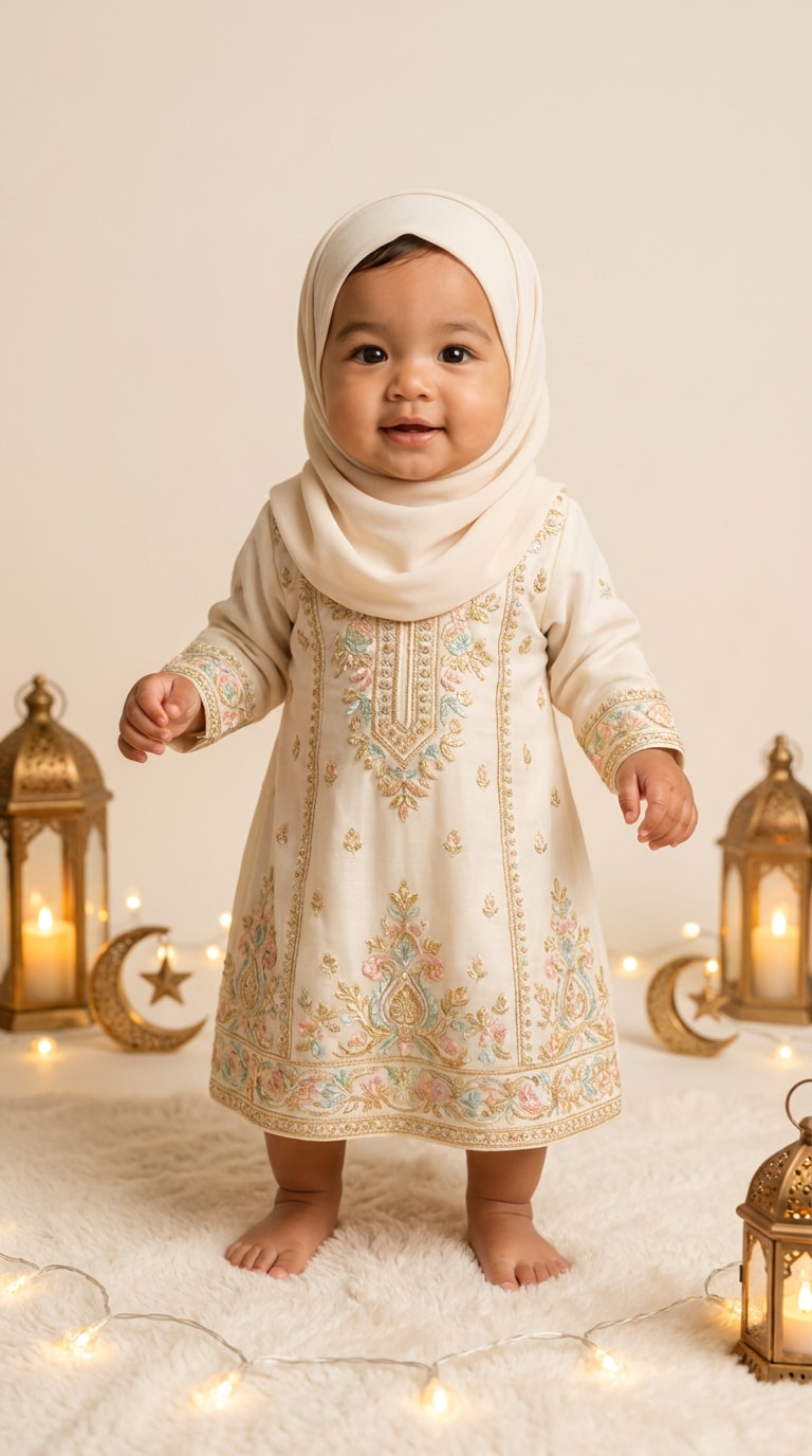 Baby Girl Eid Outfit Prompt