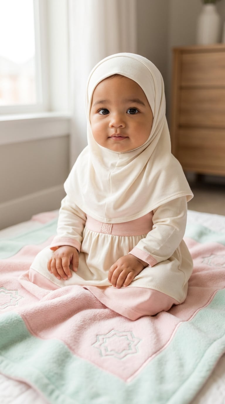 Cute Muslim Baby Girl AI Prompt