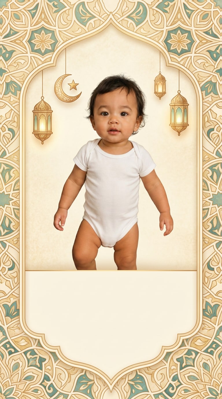 Eid Baby Greeting Card Prompt