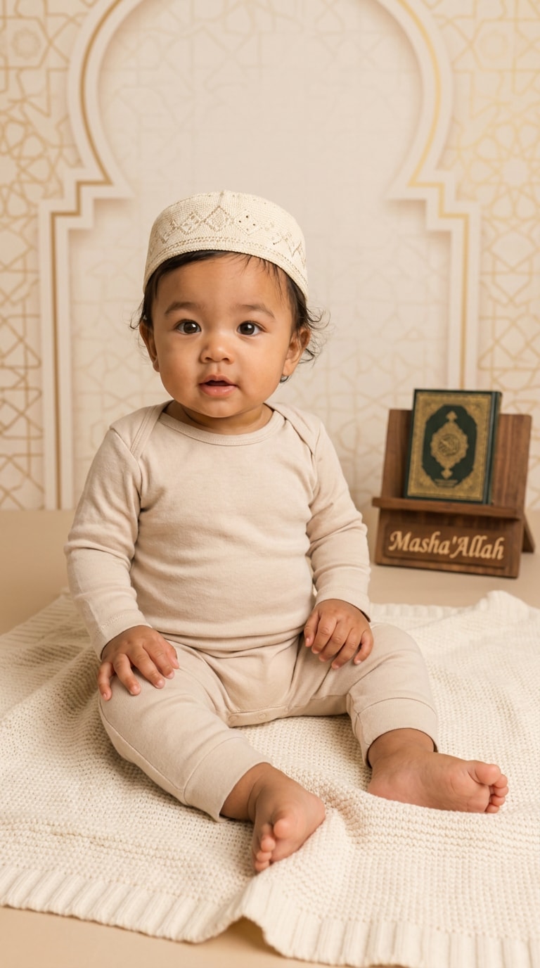 Islamic Geometric Baby Photo Prompt