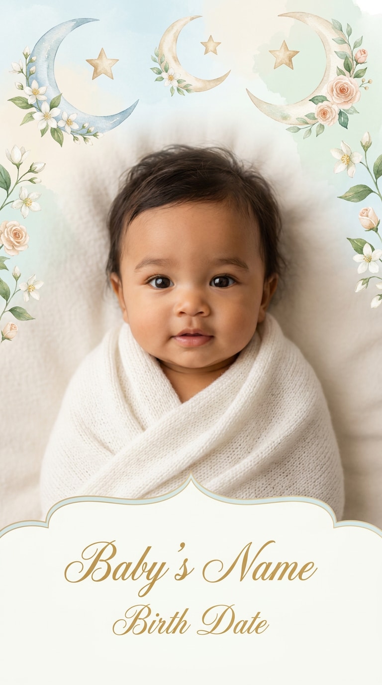 Islamic Birth Announcement Prompt