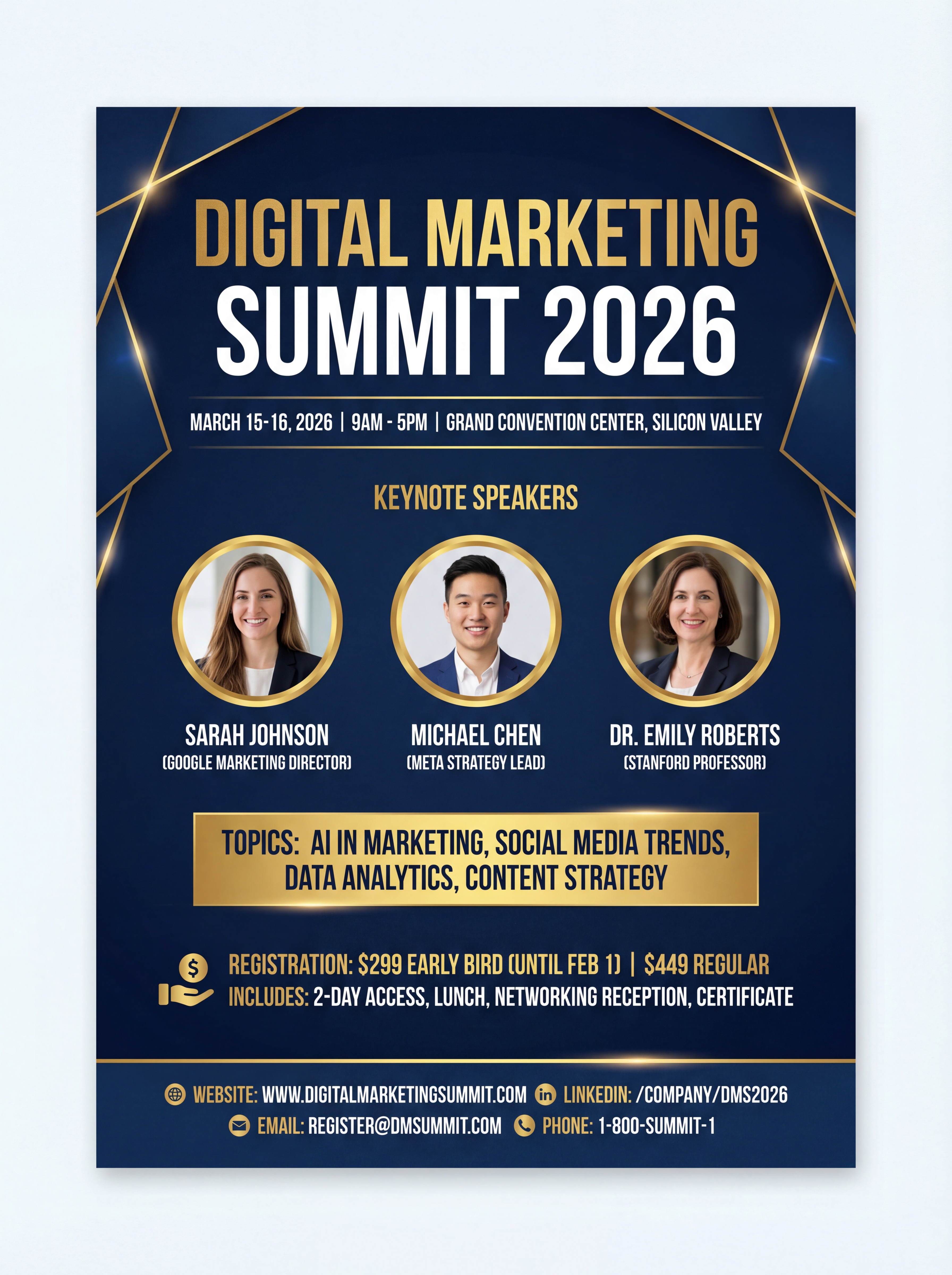 Nano Banana Conference Flyer