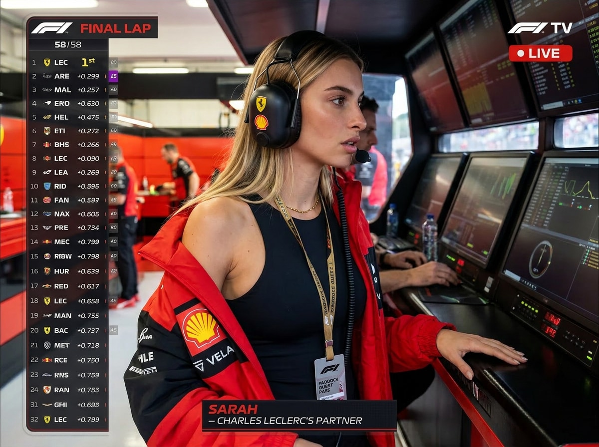 Viral AI F1 paddock caught on camera screenshot