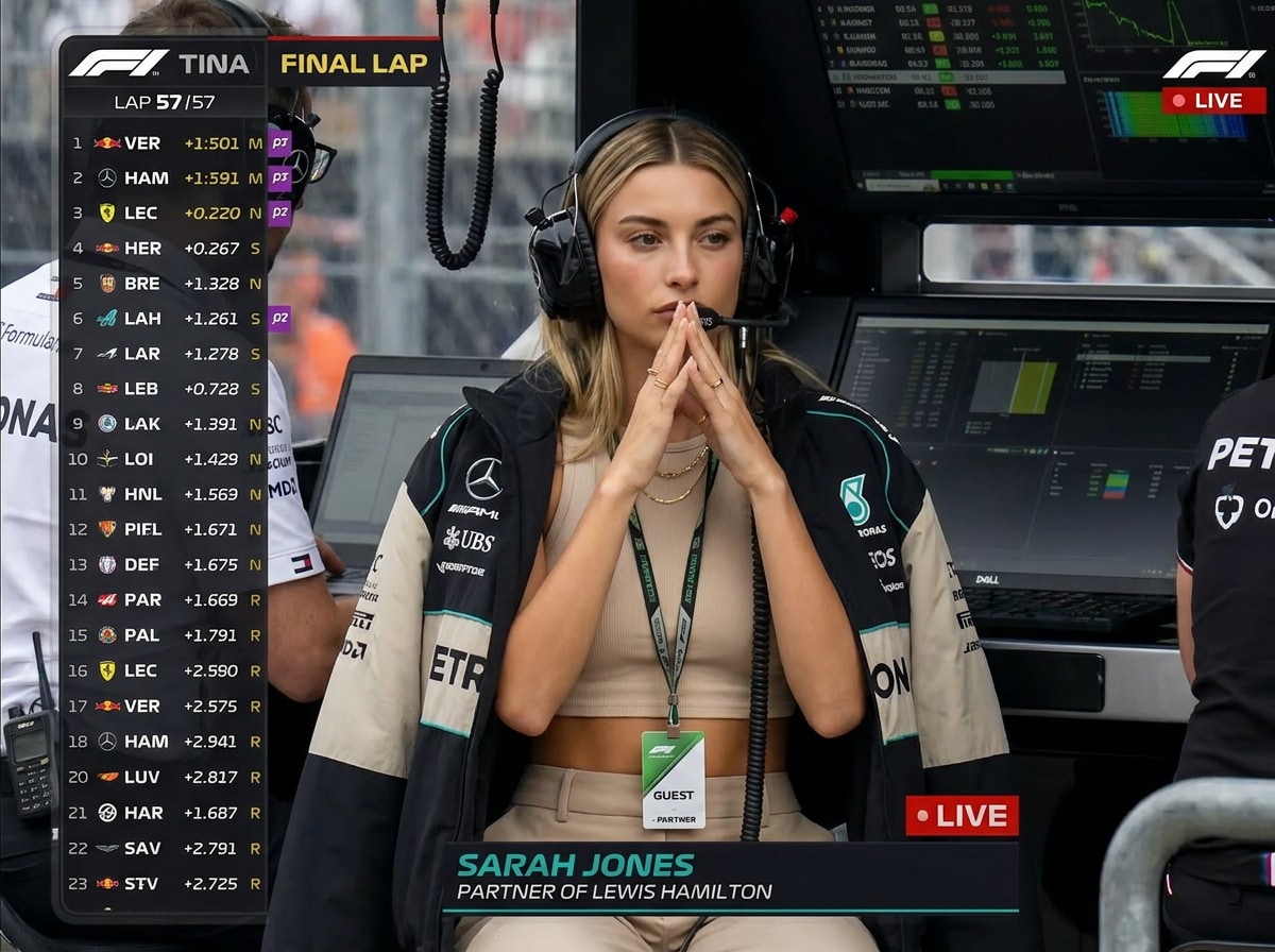 pit wall nerve moment F1 broadcast
