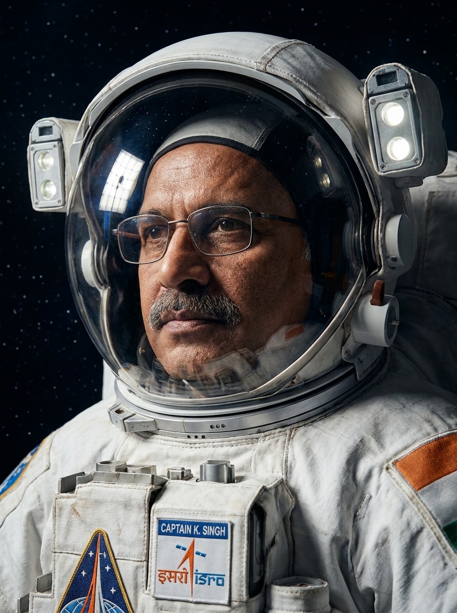 NASA-Inspired Cinematic Portrait
