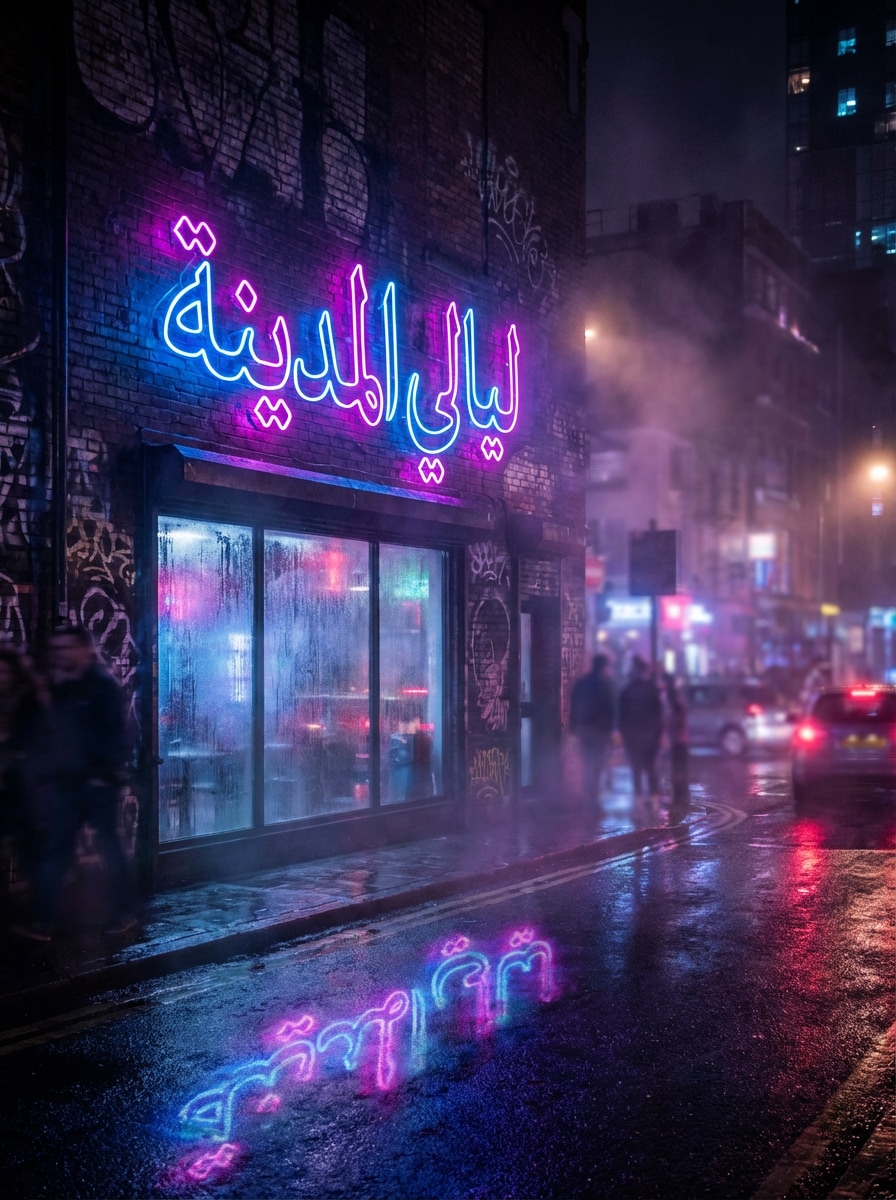 Neon Arabic Sign