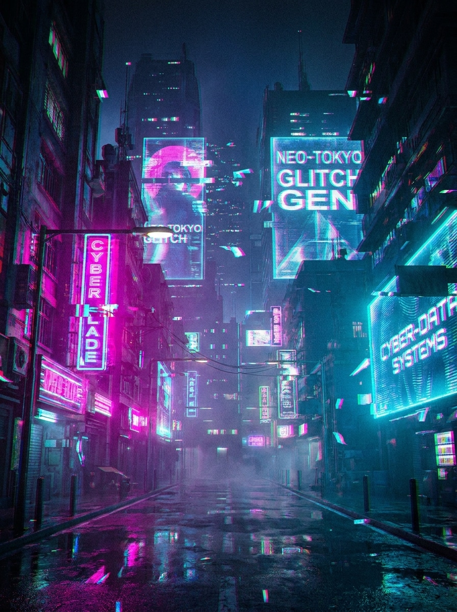 Neon City Glitch
