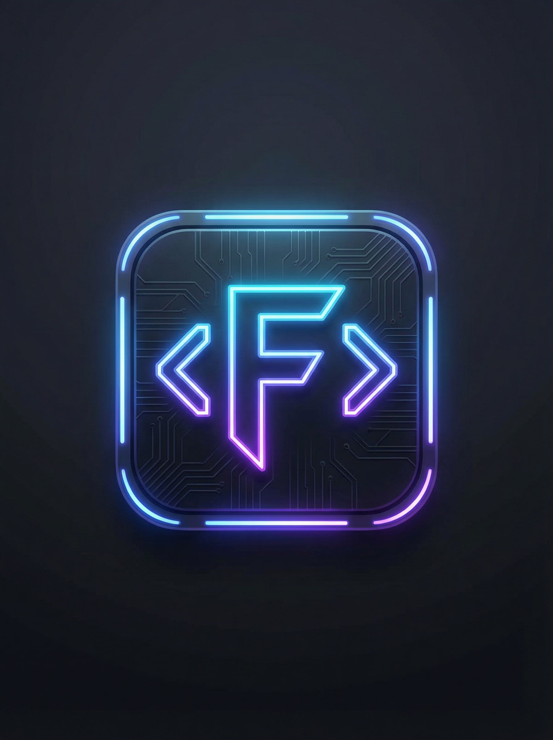 Neon Cyber Icon