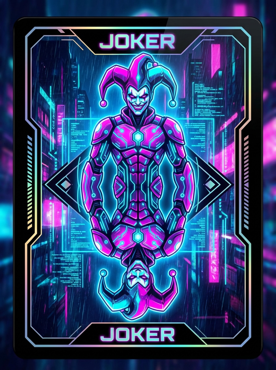Neon Cyber Joker