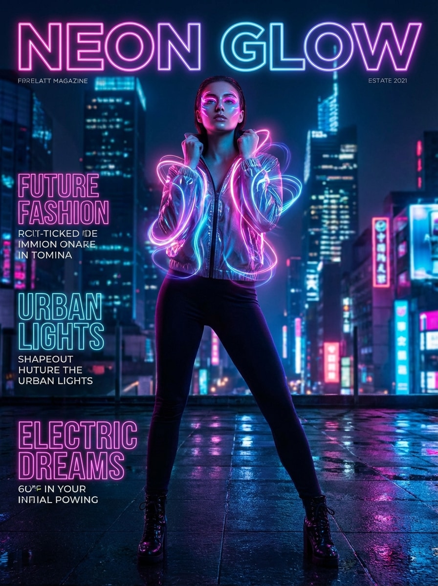 Neon Glow Editorial