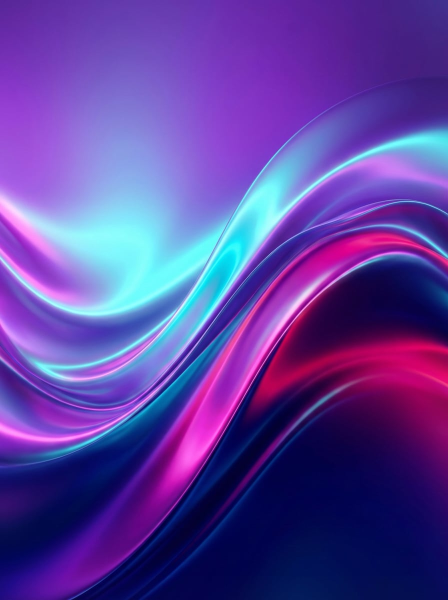 Neon Gradient Waves