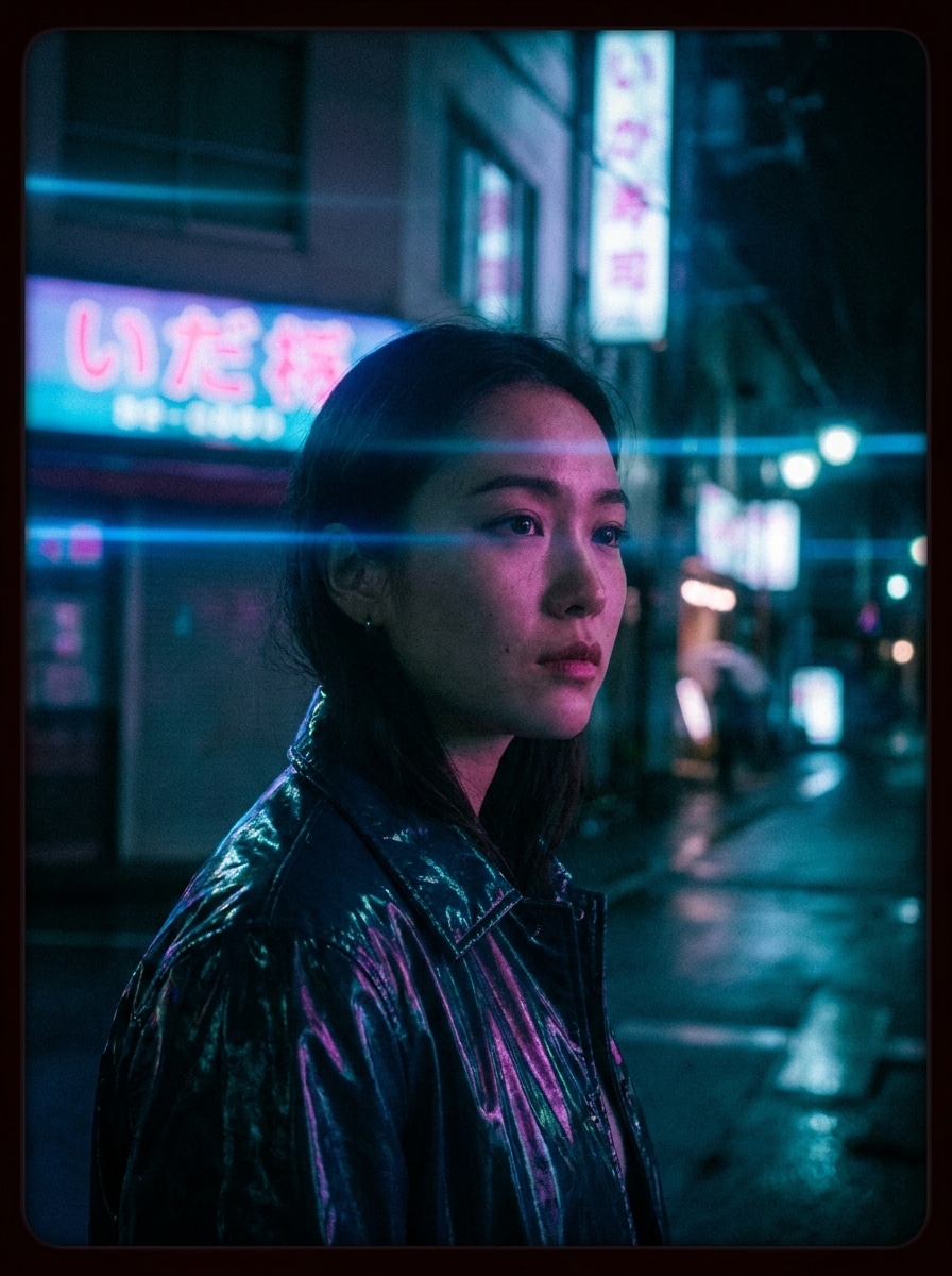 Neon Night Portrait