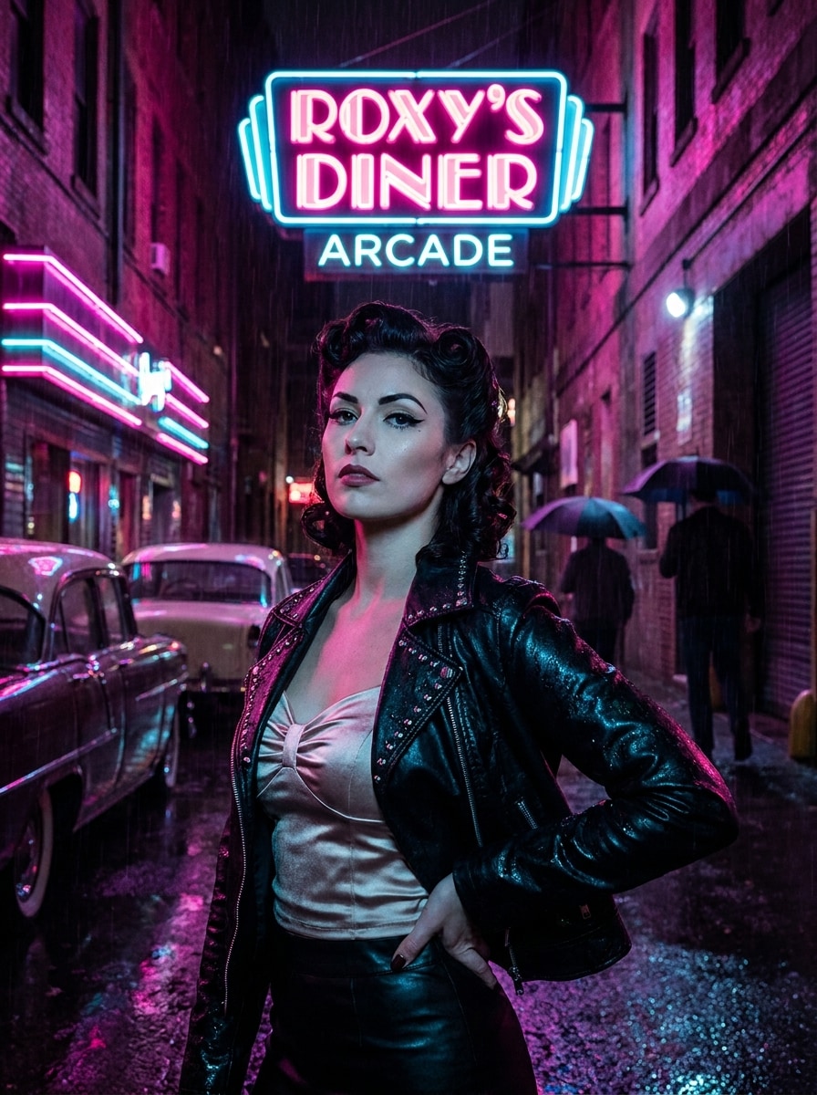 Neon noir rockabilly remix