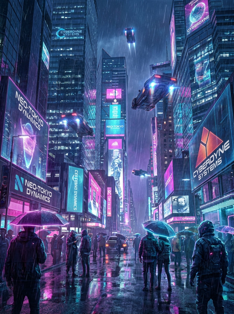 Neon Rain Megacity